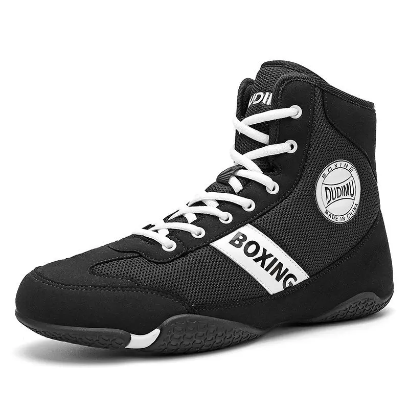 2025 New Men's Boxing Sneakers Comfortable Combat Sneakers Anti-slip Fighting Wrestling Shoes Breathable Boxing Training Shoes