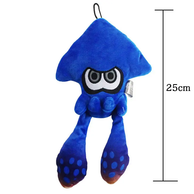 25cm Original Splatoon Inkling Squid Plush Doll Toy Stuffed Animal Doll Pendant Switch Game Cute Christmas Gift for kids