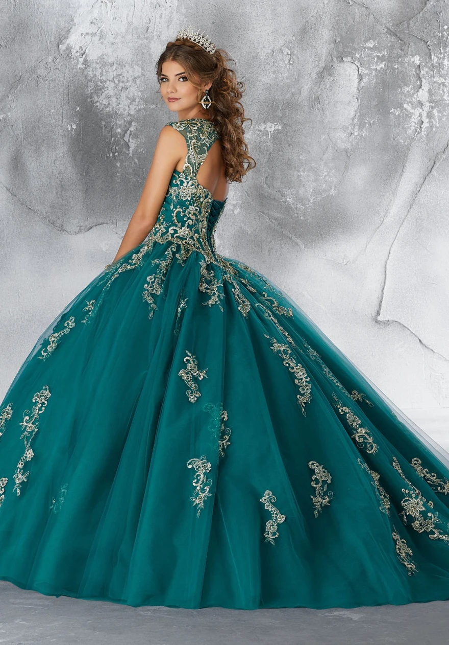 Lorencia-vestido De quinceañera burdeos, traje De fiesta Formal con apliques De cuentas, dulce 16, YQD105