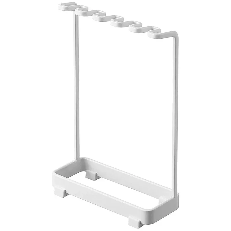 Stand Type Metal Toothbrush Holder Hanger Bathroom Tooth Brush Toothpaste Razor-Organizers Rack Stand Bathroom Accessories