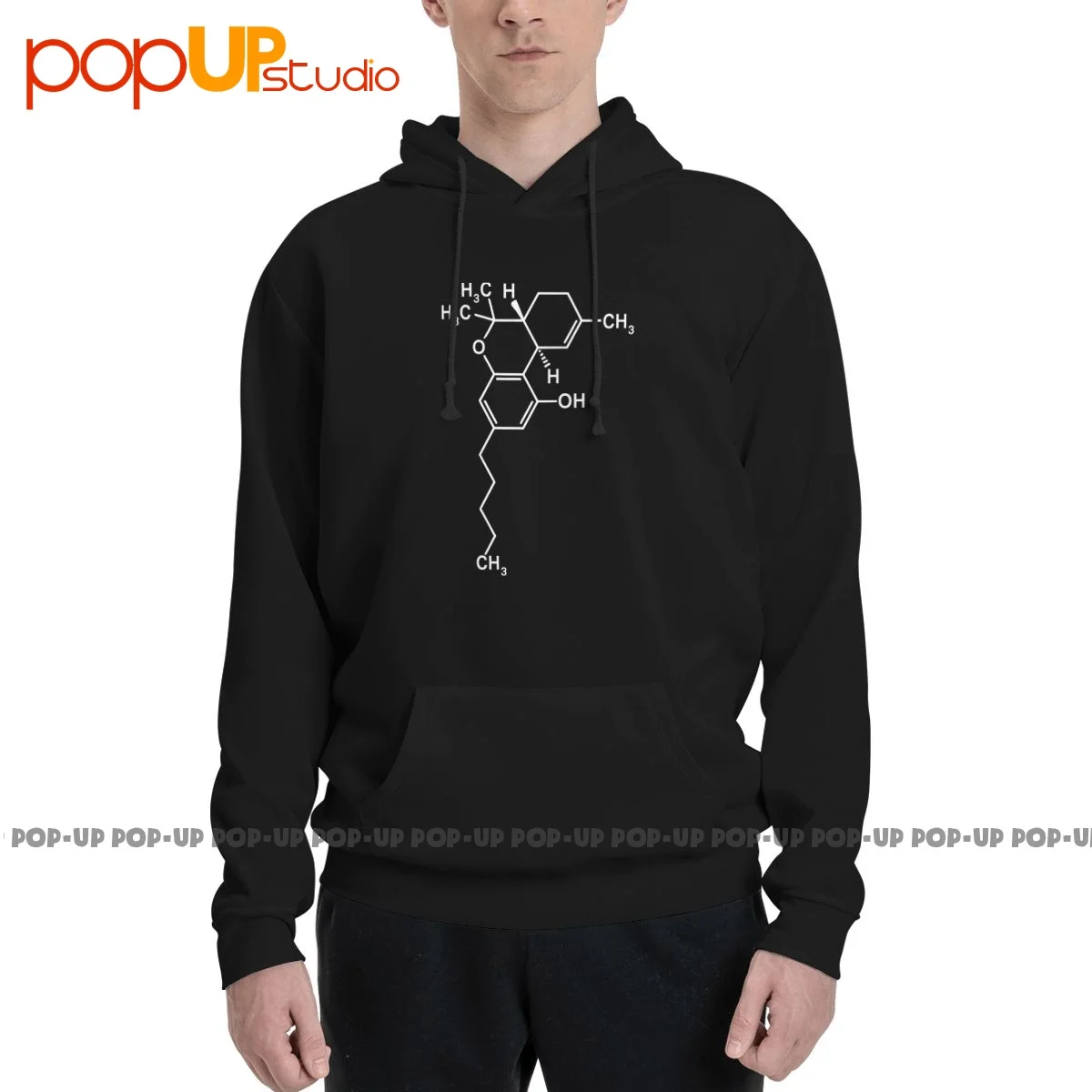 Thc Tetrahydrocannabinol Molecule Chemistry Hoodie Sweatshirts Hoodies New Funny Natural Streetwear