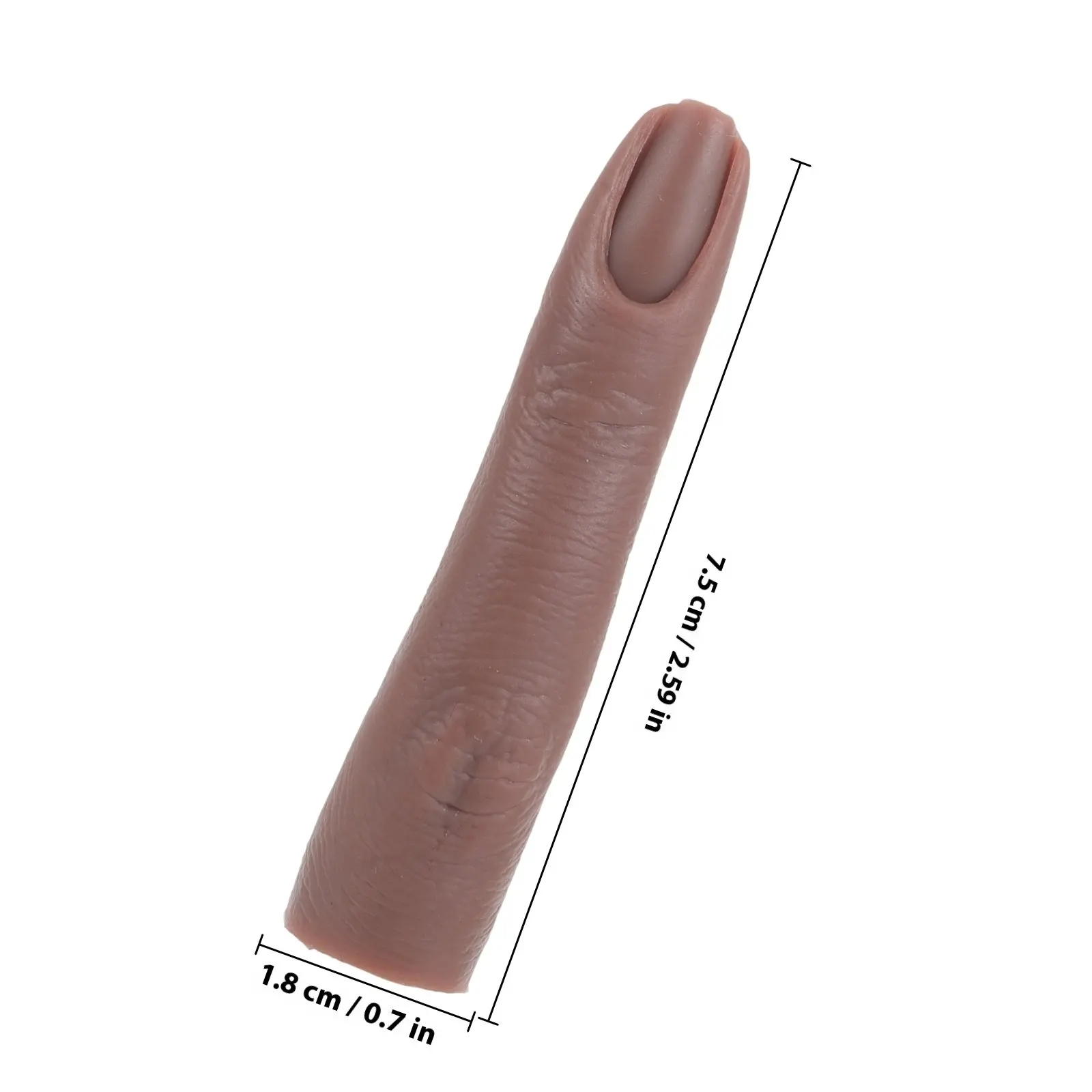 Artificial Nail Practice Fingers Realistic Flexible Pluggable Silicone Reusable Fingernail Bendable Manicure for Acrylic view 2