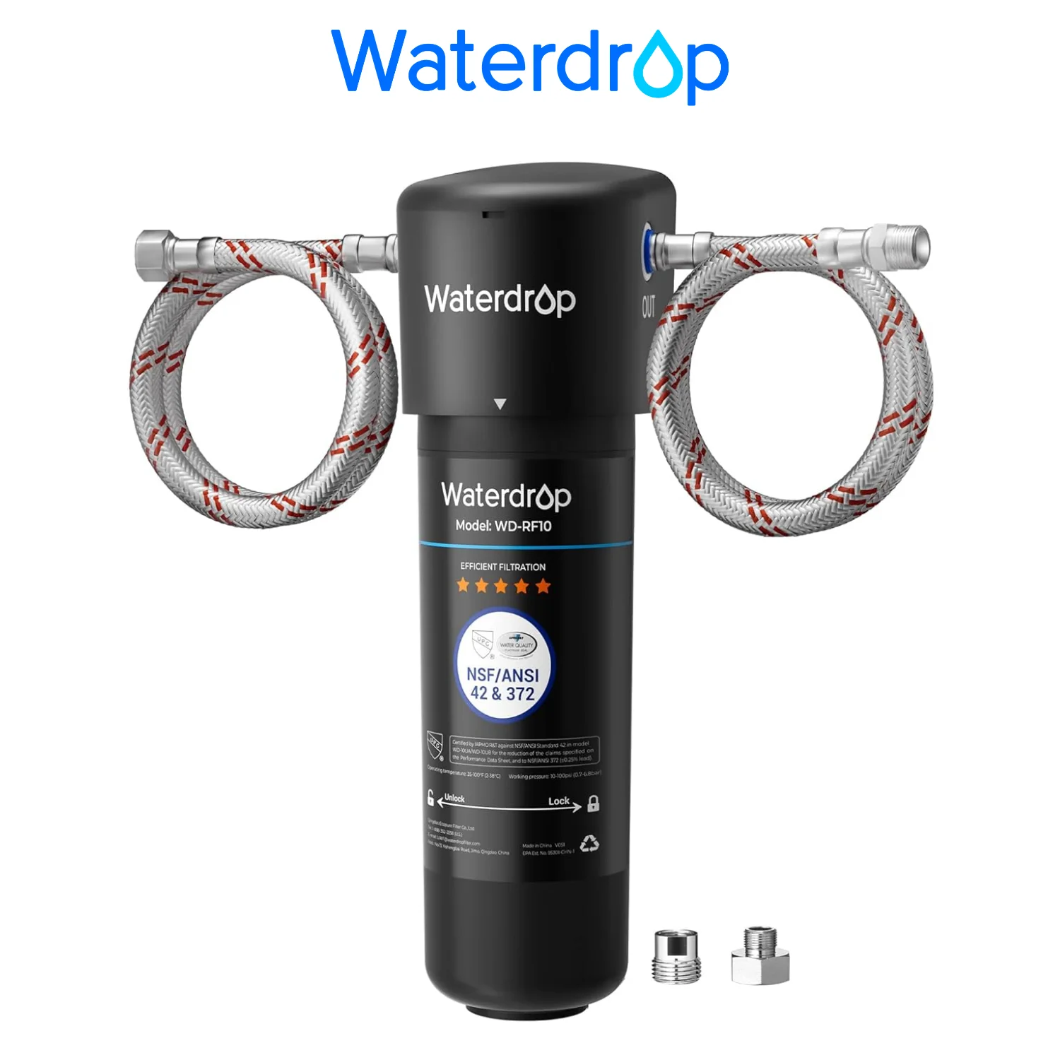 Waterdrop 10UA Under Sink Water Filter System, Reduces PFAS, PFOA/PFOS, Lead, Chlorine, Bad Taste & Odor