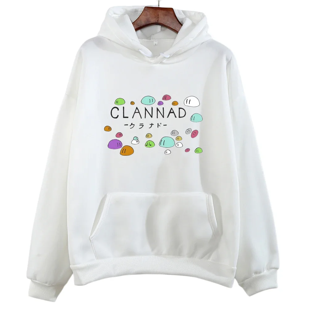 Clannad After Story Dango Daikazoku Cartoon Hoodie Women/men Kawaii/Cute Long-sleeved Sweatshirt Slight Strech Fashion Fleece