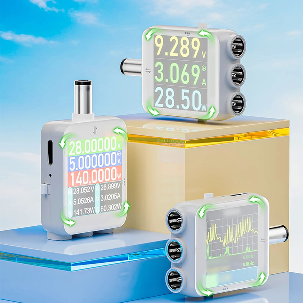 B50 DC Power Testing Instrument for 0-80V Input Range and 0-6A Continuous 12A Short-Term Current Measurement Capability