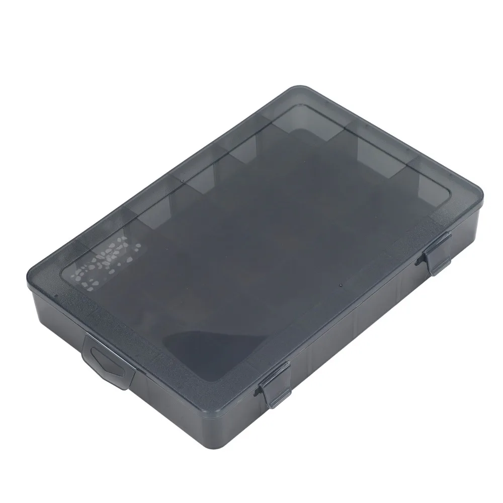 Multi Compartment Parts Box Transparent Plastic 18 Grids Tackle Box Removable Divider Adjustable Dividers Storage Case