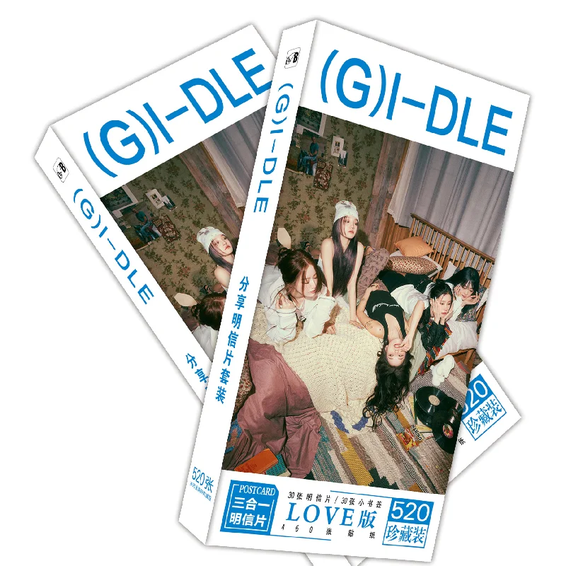 520pcs/set Kpop Idol GIDLE Photocards Bookmark Lomo Cards Photo High-quality HD Ye Shuhua MINNIE YUQI Postcard Fans Gift