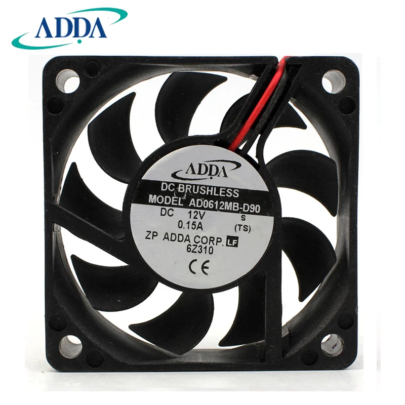 新しい-adda-ad0612mb-d90-6015-12v-015a-ダブルボールベアリング冷却ファン