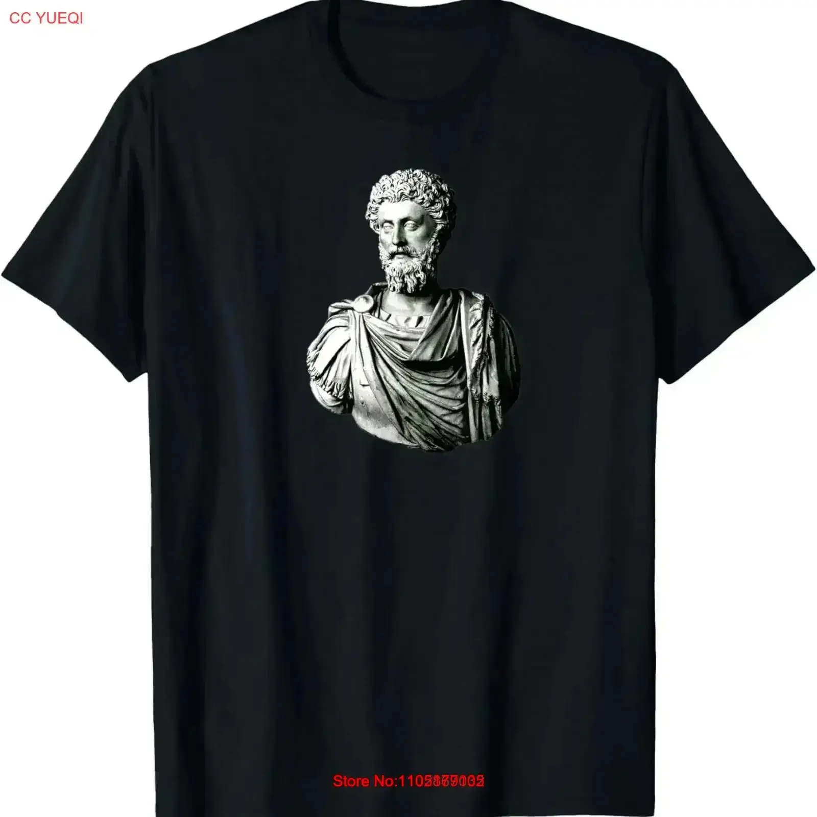 MARCUS AURELIUS BUST STOIC ROMAN EMPEROR T Shirt vintage Washed designer clothes Soft Versatile Slightly fashion streetwear