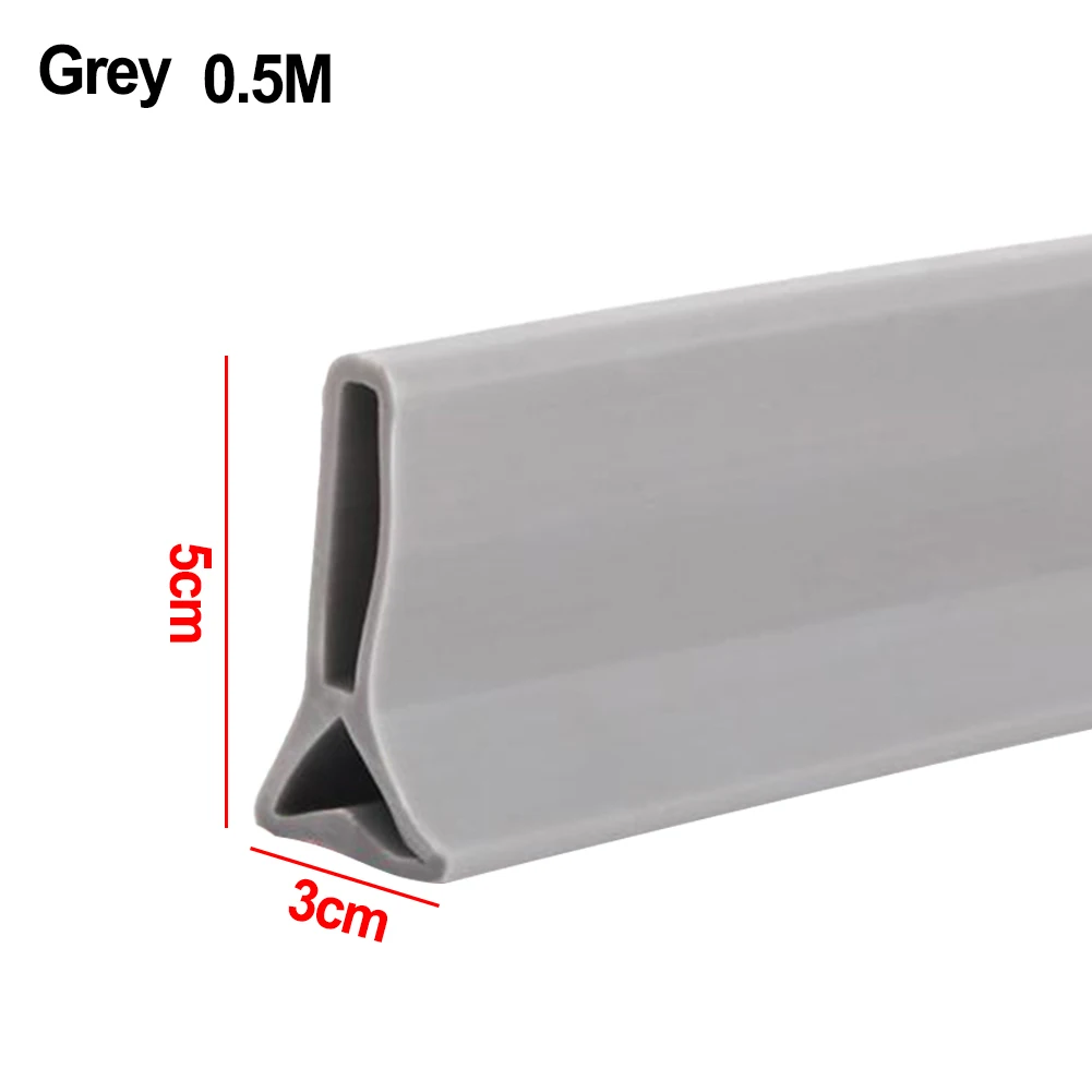 High Quality Water Barrier Stopper Transparent/Grey/black/white 50cm/100cm/150cm/200cm 5cm Height Accessories Kitchens