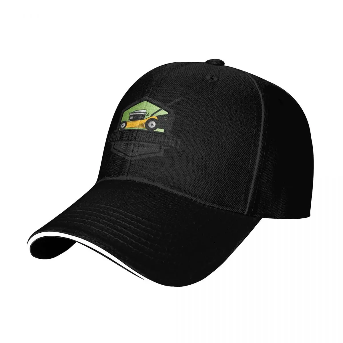 Lawn Enforcement Officer, Lawn Mower, green grass Baseball Cap Men Women Casual Summer Sport Sun Cap