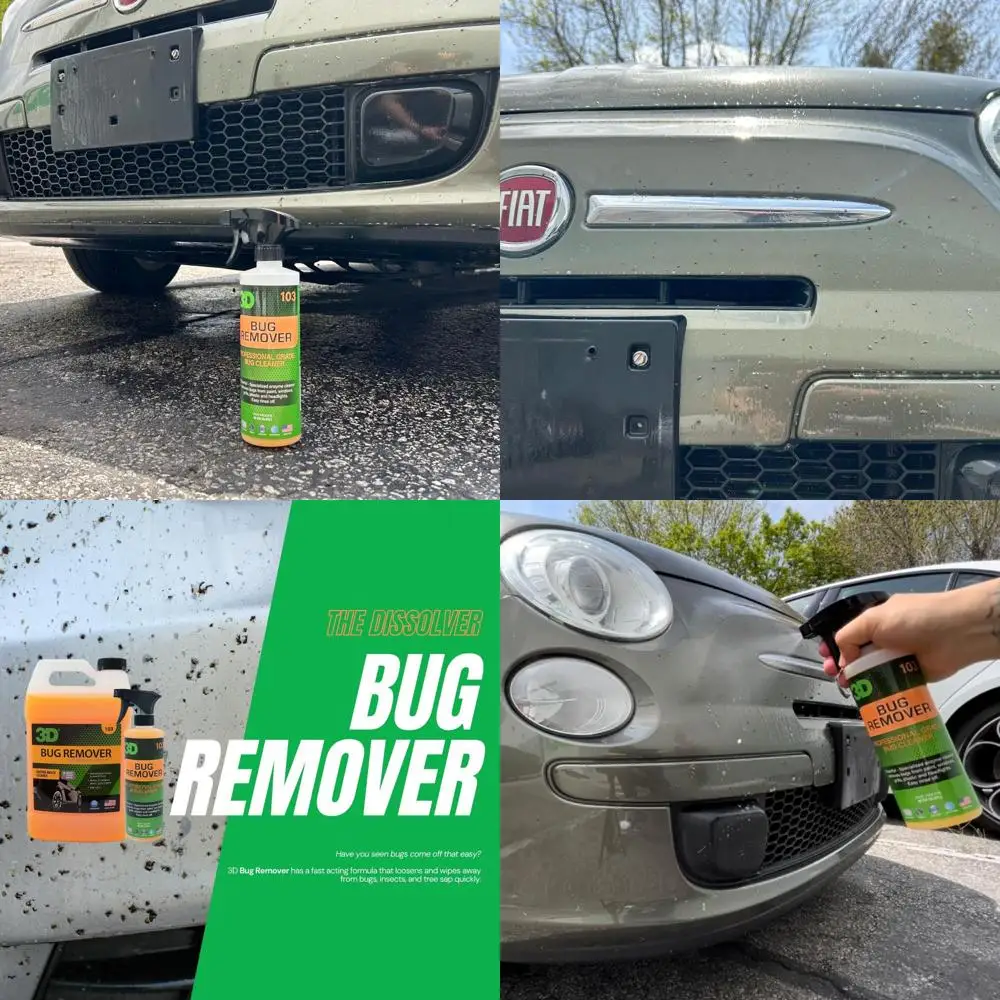 

Bug Remover - All Purpose Exterior Cleaner & Degreaser to Wipe Away Bugs on Plastic, Rubber, Metal, Chrome, Aluminum, Windows &