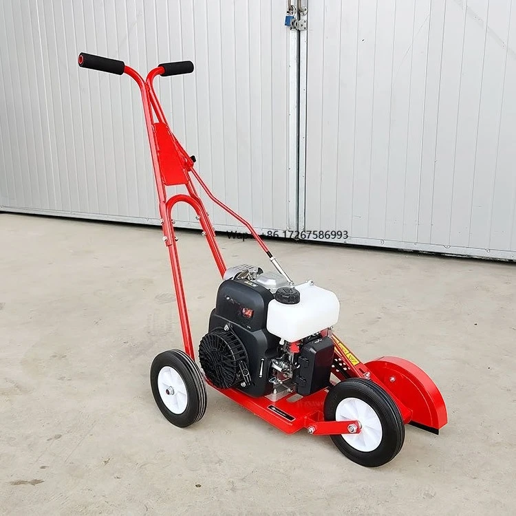 Mini Lawn Edger Trimming Machine Garden Power Tool Walk Behind Petrol Lawn Edger With 3 Blade Cutting