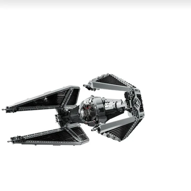 Miniso Disney Spaceship  TIE Interceptors Building Blocks Modified from Imperial Fighters Model 75382 Assembly Bricks Toys Gift