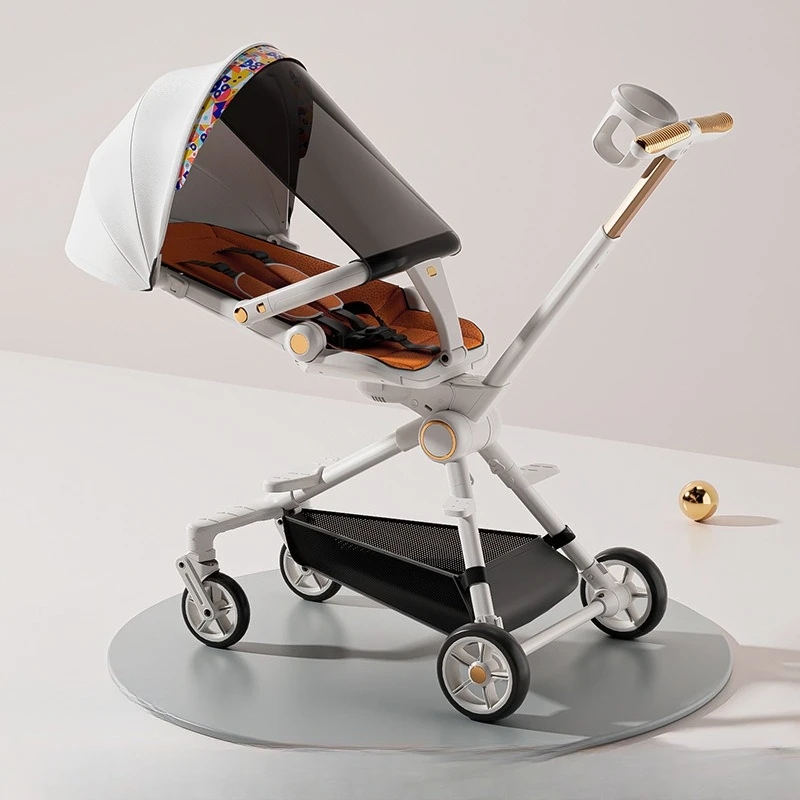 Lightweight Reclinable Stroller:One-Hand Fold,Reversible Seat,Travel-Friendly Baby Carrier with UPF Canopy & FAA Cabin Approval - Image 4