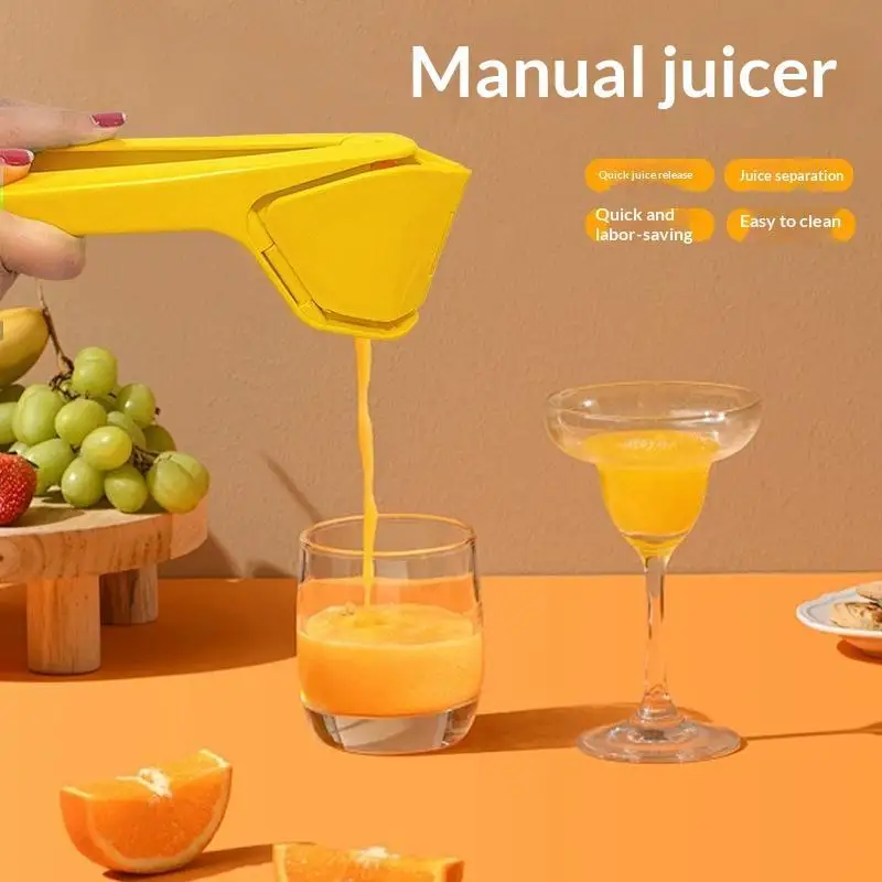 Manual Handheld Citrus Juicer With High Juice Yield, Easy Grip Handle For Home Lemon Orange Juice Making