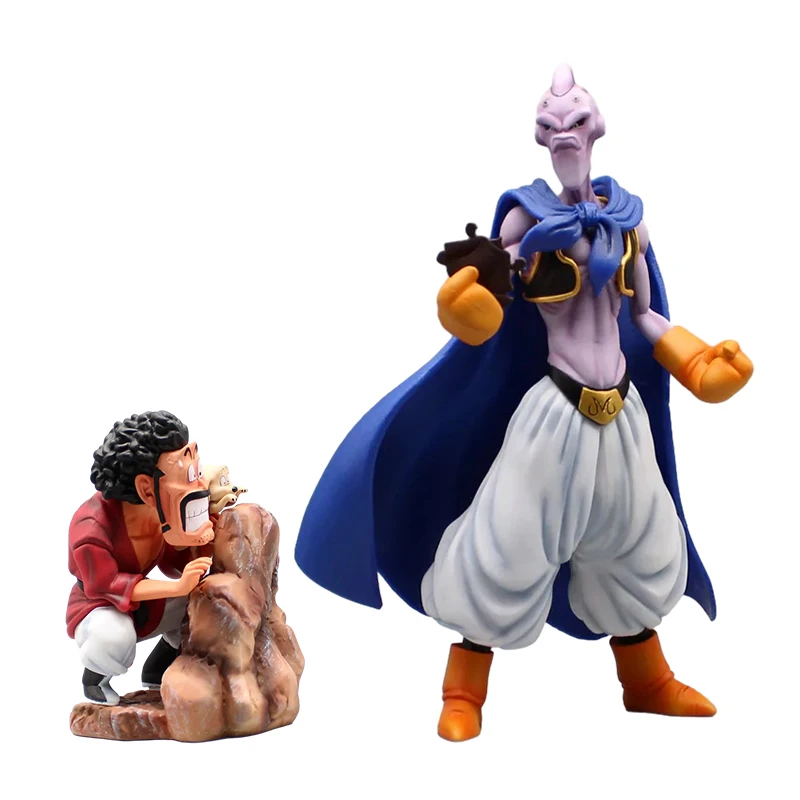 Figura de acción de Dragon Ball Evil Buu con Hercule GK, estatua de DBZ, modelo coleccionable de PVC, juguetes de muñeca, regalo de cumpleaños, 28CM