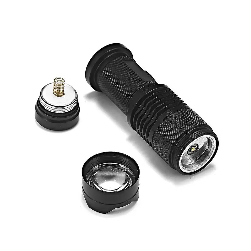 LED Tactical Flashlight Mini Q5 LED Torch Zoom Zoom Lamp Lantern 3 Modes AA 14500 Battery LED Bulb Camping Night Walk Torches
