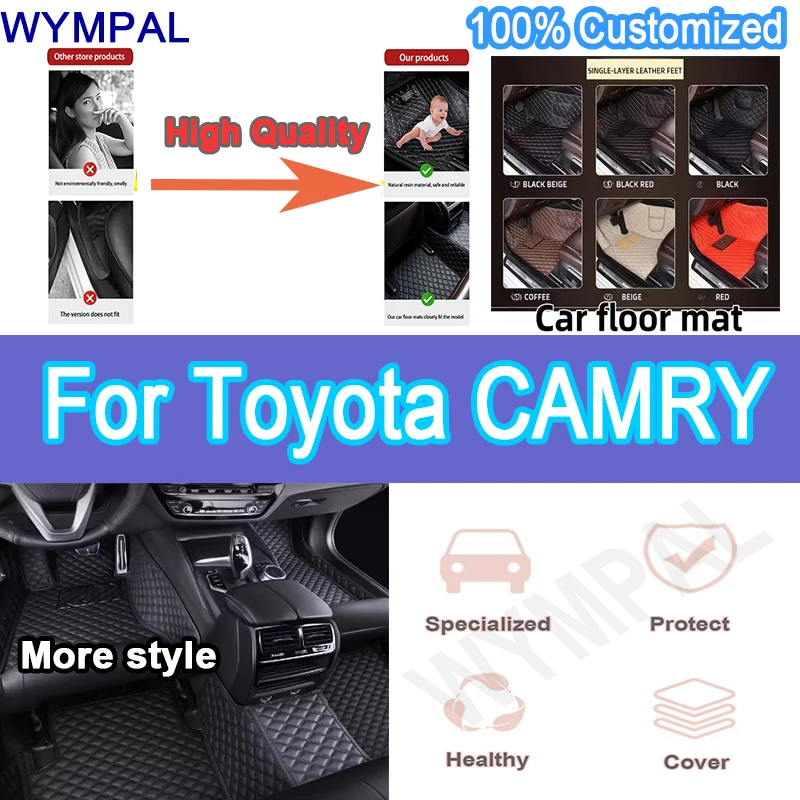 

Luxury Custom Car floor mats for Toyota CAMRY 2004 2005 Auto Foot Pads Carpet Cover Interior Accessories Automobile interior