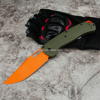 EDC Outdoor Folding Knife D2 Blade Green G10 Handle with Pocket Clip Hunting Tactical Knife Camping Emergency Survival EDC Tools