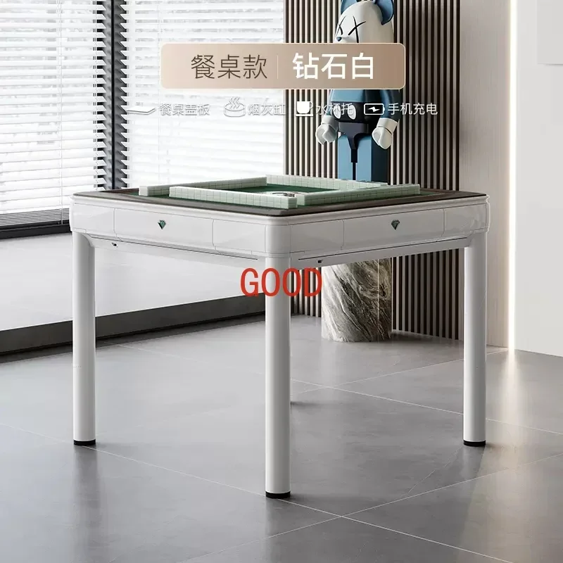 Pink Mahjong Machine Automatic Household Electric Dining Table Dual-Use Bass Four-Port Mahjong Table