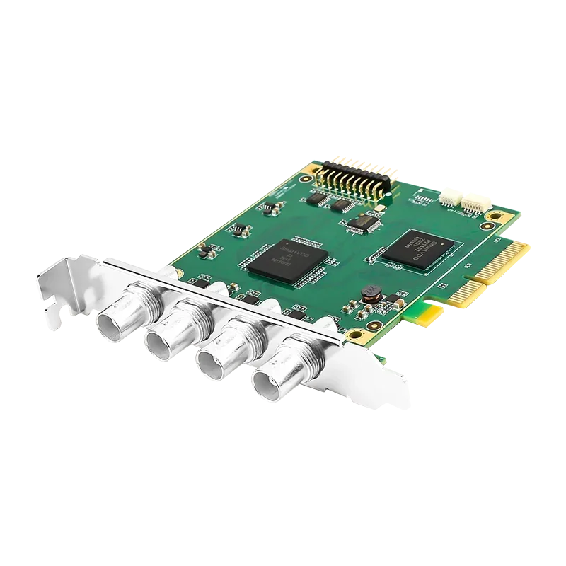 4 Channel PCIe 4U 3G SDI SDK Support Webcasting  Live Streaming Video 4 SDI Capture Card