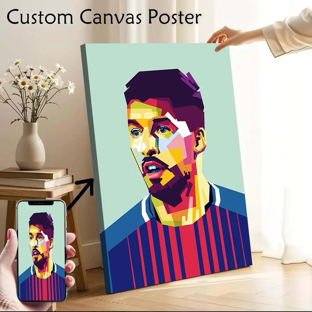 Póster de Luis Suarez, pintura en lienzo impresa personalizable para imágenes, arte de pared, decoración moderna para el hogar, decoración para sala de estar, decoración de pared