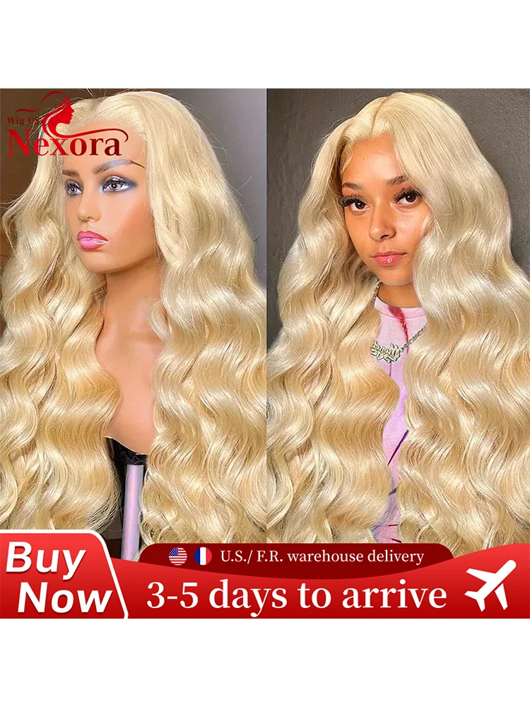 30 inch 613 Blonde 13x4 HD Kanten Voorkant Pruik van echt haar Pre-geplukt Braziliaanse Body Wave Kanten Voorkant Pruik 13x6 220% Dichtheid Voor Vrouwen - afbeelding 2