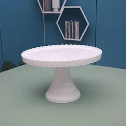 1PC Plastic Table Birthday Party Display Cake Stand Wedding Dessert Stands Table Decoration Tall Cupcake Plate European White