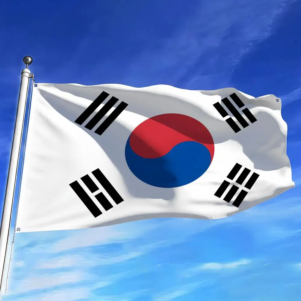 Flag Korea Flag Flags Home Yard & Garden Decor Banner - Indoor Outdoor Wall Hanging Flag