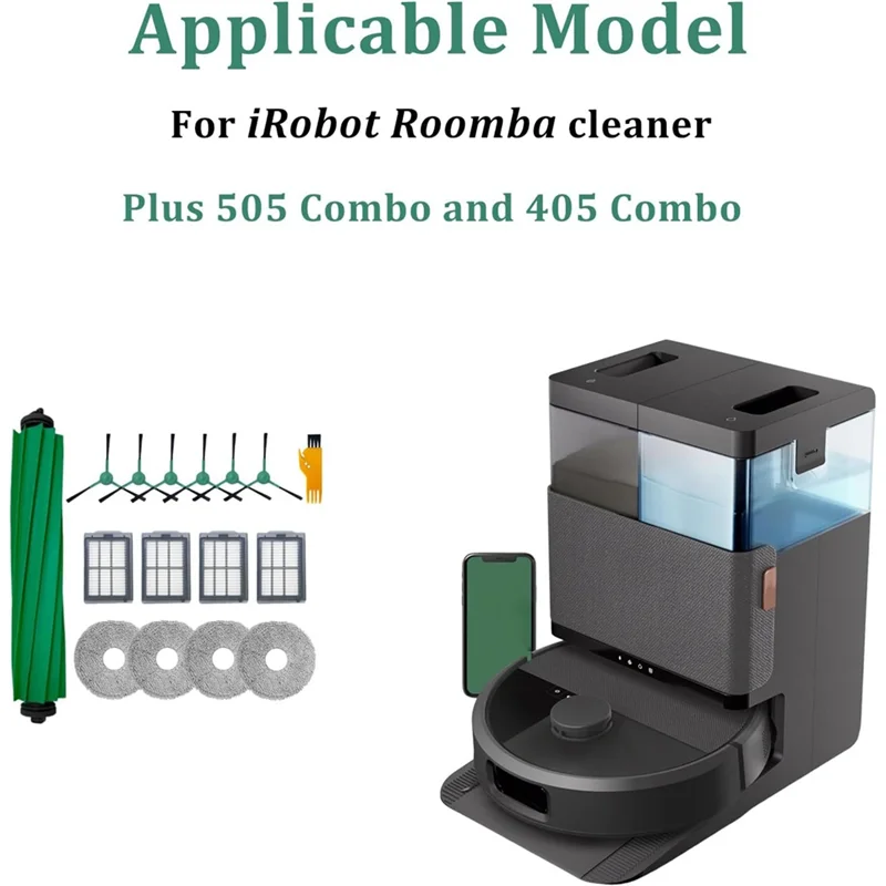قطع غيار B47B لقطع غيار المكانس الكهربائية Irobot Roomba Plus 505Combo & 405 Combo