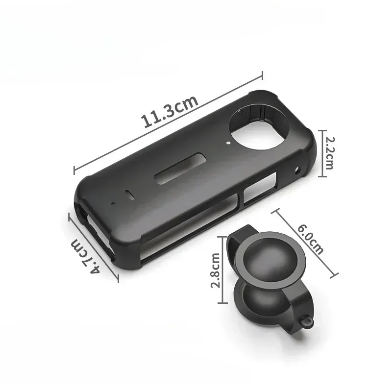 Lensdop Beschermend + Body Cover voor Insta360 X3 Siliconen Case lenzen protector voor Insta 360X3 Anti-kras Accessoire