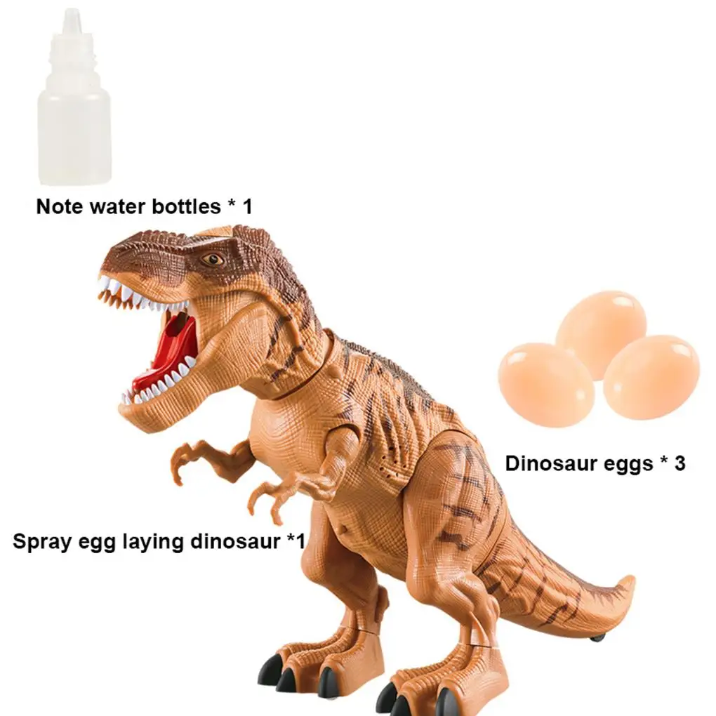 Multiplay elektryczne natryskiwanie dinozaurów zabawki figurka zabawkowa lekkie interaktywne dinozaury miniaturowe domowe dzieci brązowe