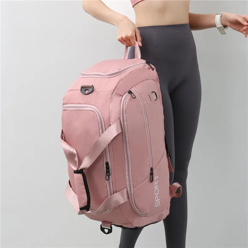 Impermeável Sports Travel Backpack com Sapatos Compartimento para Mulheres e Homens, Bolsas de Bagagem, Bolsa, Oxford, Fitness, Ginásio, Ombro, Homens