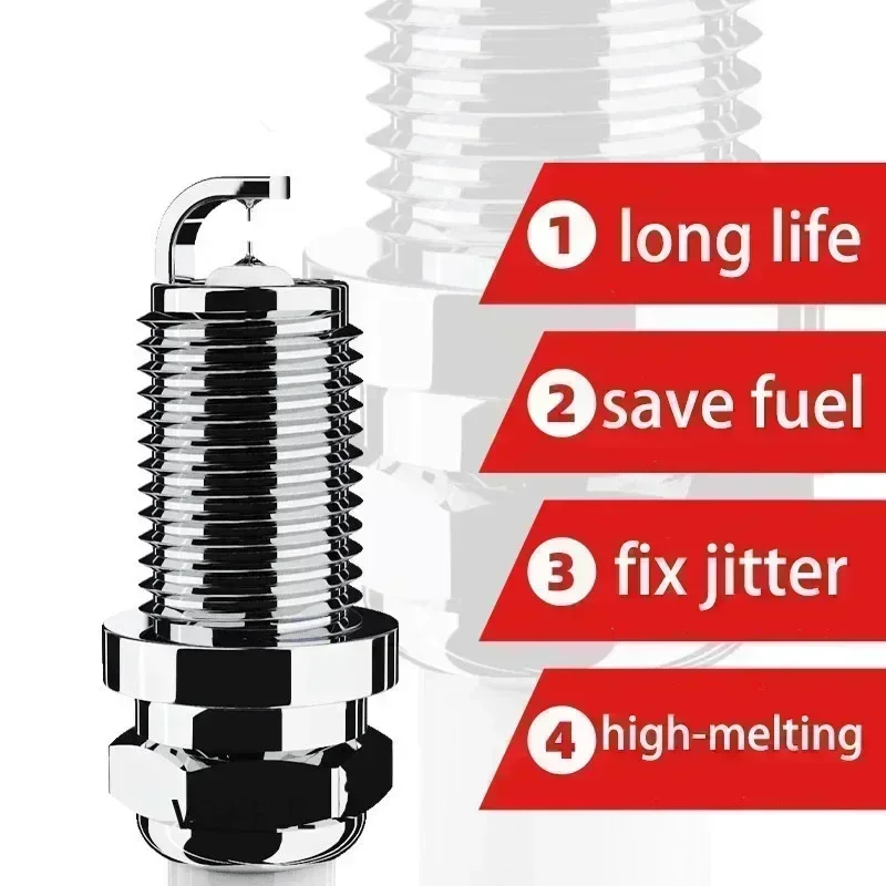 1pcs Automotive Double Iridium Spark Plug for Car SKODA RAPID NH3 1.4 TSI 2012-2024 90KW 122HP 1390CC Hatchback