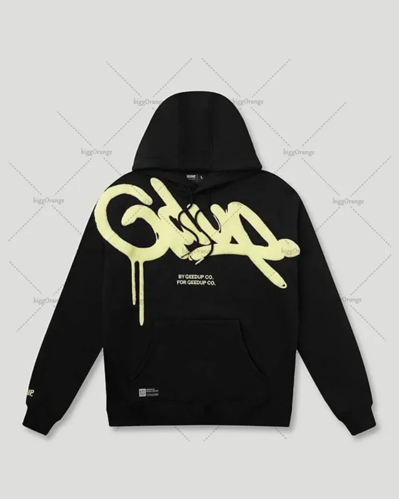 

Letter Print Hoodies Men Clothing Street Harajuku Hip Hop Vintage Tracksuit Men Clothes Casual Loose Hoodie Sweatshirts Tops