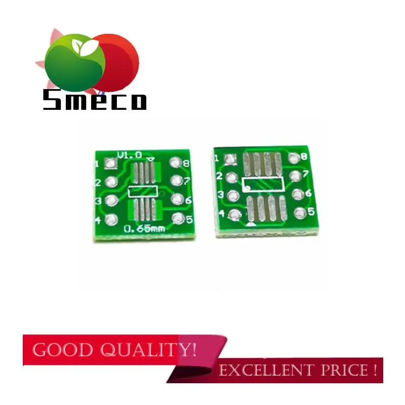 100 pcs / batch，Printed circuit socket adapter sop8 msop8 soic8 tssop8 sop8 tour DIP8 IC