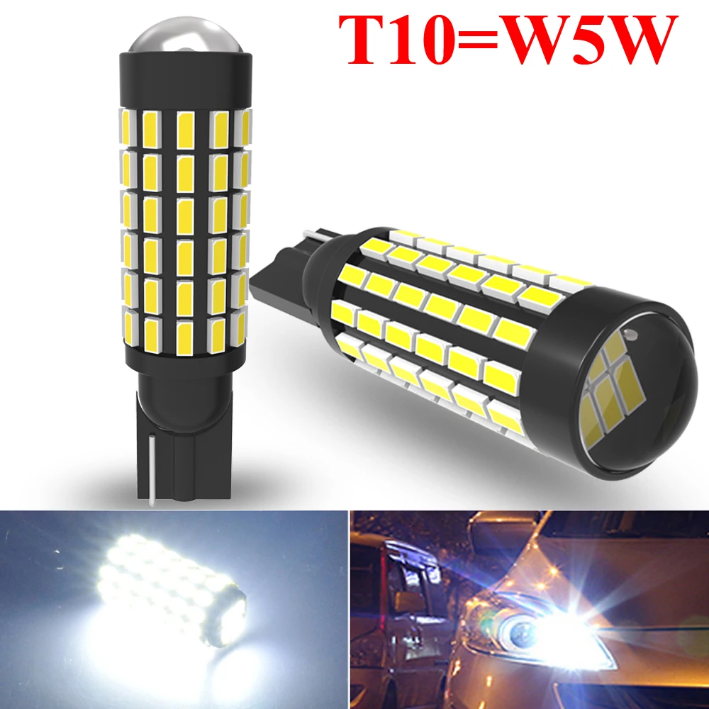 

2 шт. T10 W5W LED 194 168 2825 Автомобильные клиновые парковочные фонари Лампа для боковых дверей Внутренняя лампа Авто освещение номерного знака 12 В 24 В