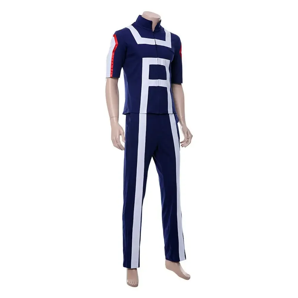 Anime My Hero Academia Boku No Hero Men Women School Uniform Gym Suit Tshirt Pants Midoriya Izuku Todoroki Shouto Cosplay Costum