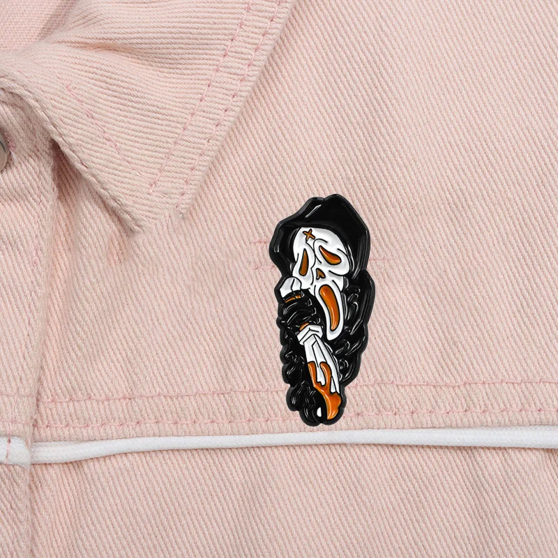 

Модная брошь в подарок на Хэллоуин, креативный металлический значок, скелет, летучая мышь, призрак, сумка для одежды невесты, аксессуары, брошь на Хэллоуин