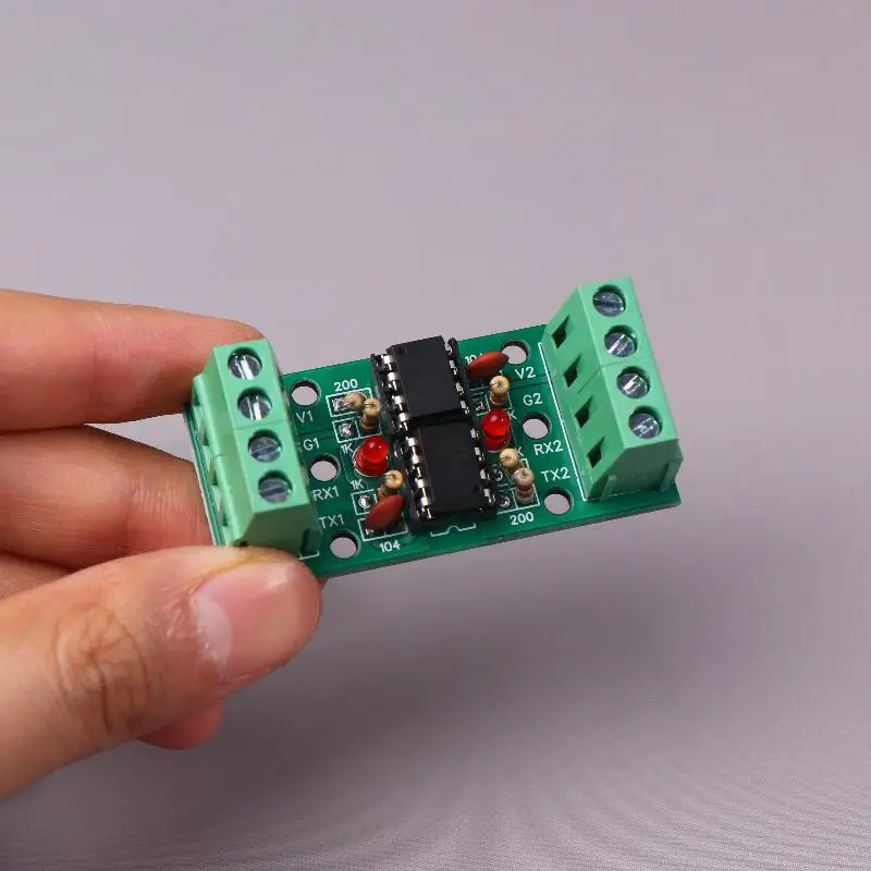 

1/3/5 шт. двусторонний протокол связи UART, изолирующий модуль последовательного порта, двойной чип оптопары 6N137 600-250K Baud