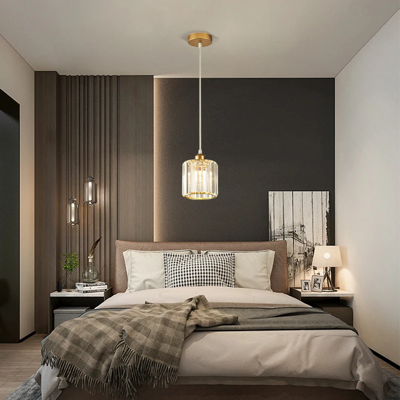 

Светодиодная креативная хрустальная потолочная люстра в европейском стиле для спальни, ресторана, коридора, прихожей, современная простая маленькая люстра