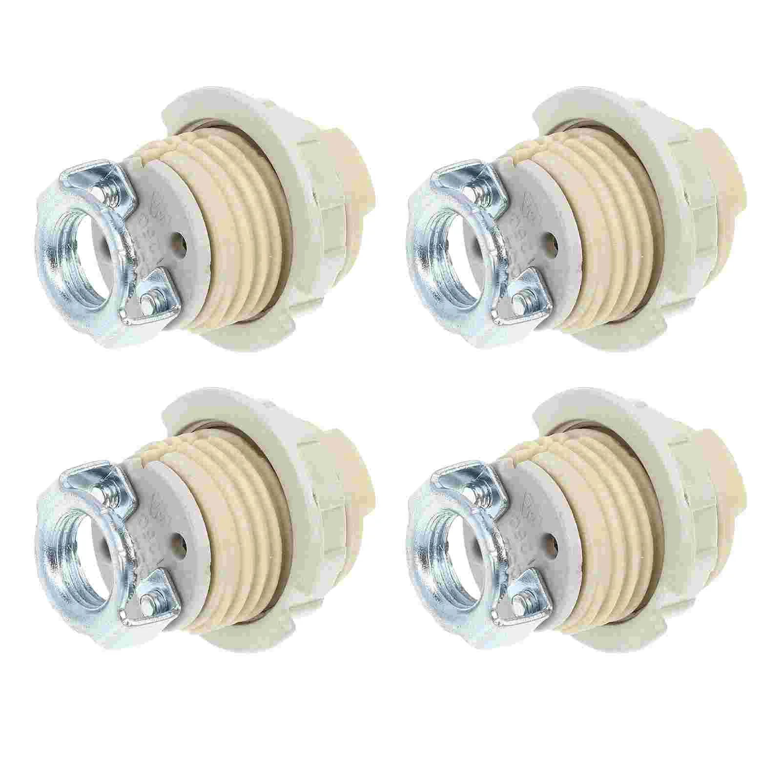 4 Pcs G9 Ceramic Lamp Holder Halogen Light Bulb Socket Replacement Bases Shade Ceramics Sockets for