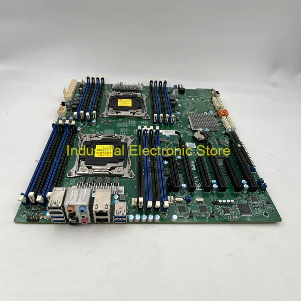 Server Motherboard For Supermicro Two-way C612 2011 Multi-graphics Video Clip Image Rendering X10DAi