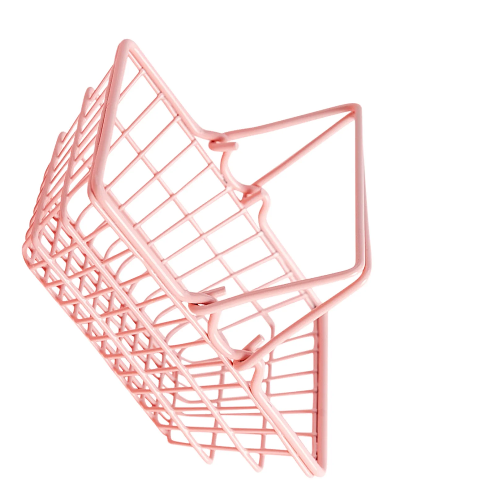 Mini panier de rangement rose divers, 1 pièce, décoration de maison, petit accessoire Photo de Shopping, organisateur ménager léger, Shopping Miniature