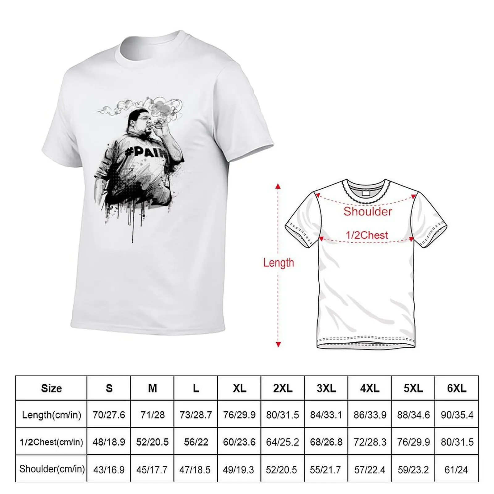 Big Narstie! #PAIN T-Shirt topping luxury t-shirt oversized t shirts for men