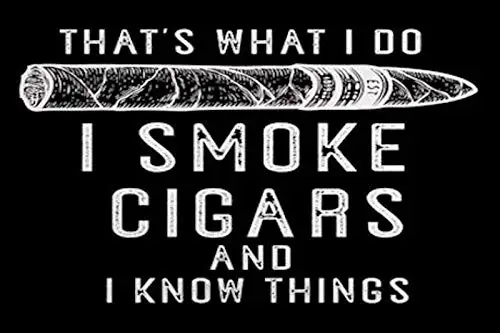 Kalynvi Vintage Style Metal Tin Sign 8x12inch That's What I Do Smoke Cigars Man Cave Home Garage Home Kitchen Bar Pub Hotel Wall