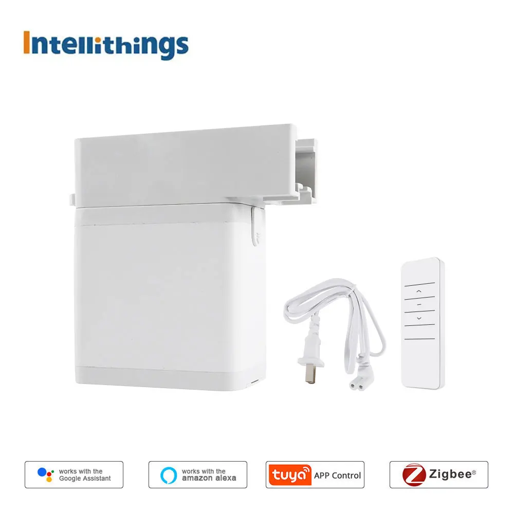 Mini Motor Tuya Zigbee Electric Curtain Motor Smart Life App Control Work with Alexa Google Home Voice Smart Home Curtain System