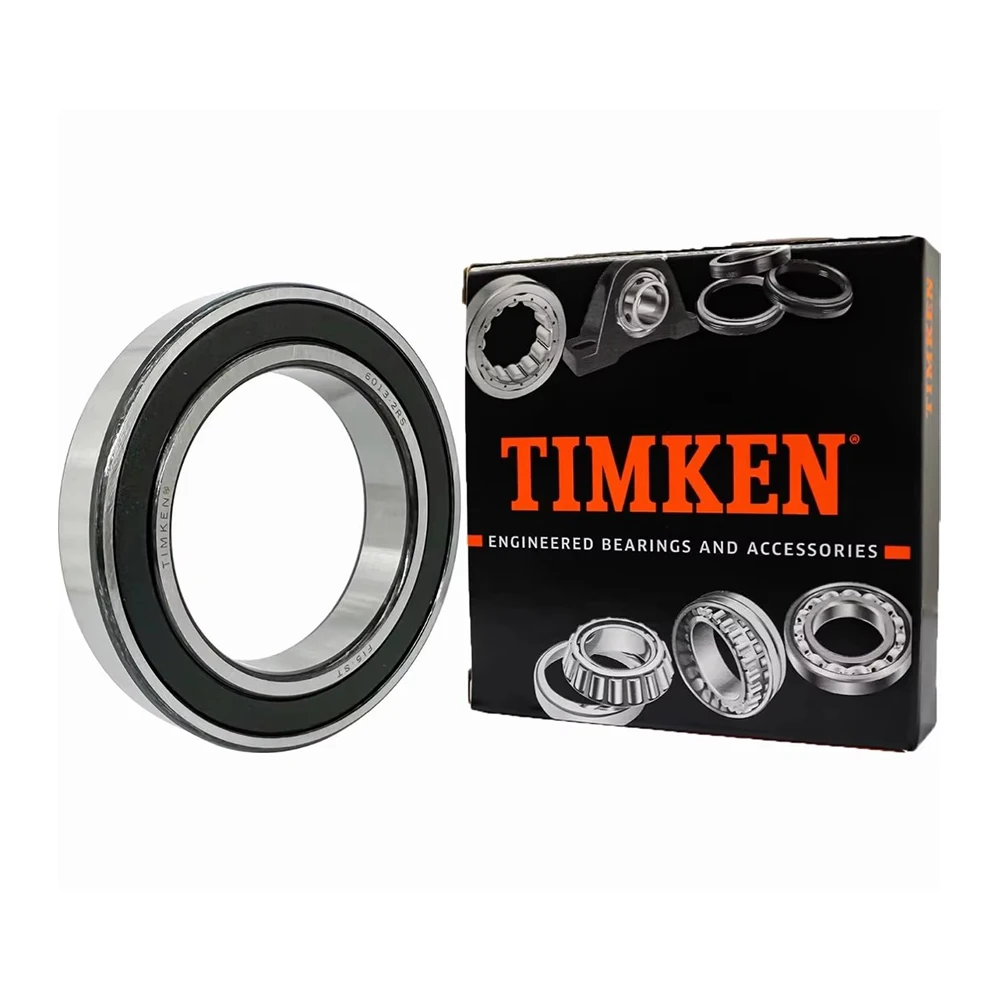 1PCS Original TIMKEN Deep Groove Ball Bearing 6013-2RS 65x100x18mm Pre-Lubricated For Industrial Machinery