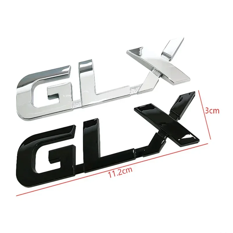 ABS Car Stickers Badge Tail Decal Auto Styling GLX Emblem For Toyota Avensis Camry Harrier GR Hiace CHR Auris Rav4 Yaris